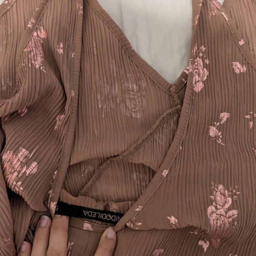 Nidodileda dress new, brown and pink, adjustable size