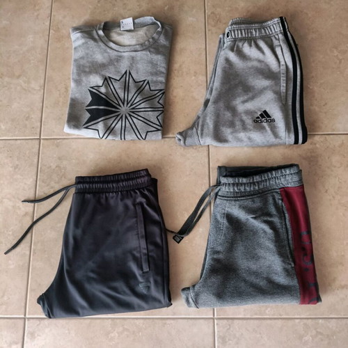 Reebok sweatshirt size S and Adidas, DeFacto, U.S.POLO ASSN. sweatpants size M used