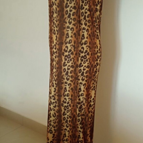 One-Shoulder Leopard Maxi Dress lightweight, flowy, like new