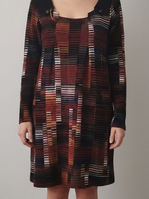 Attrattivo Midi Dress with Geometric Print like new, size L