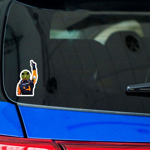 Lando Norris F1 stickers made to order, set of 2
