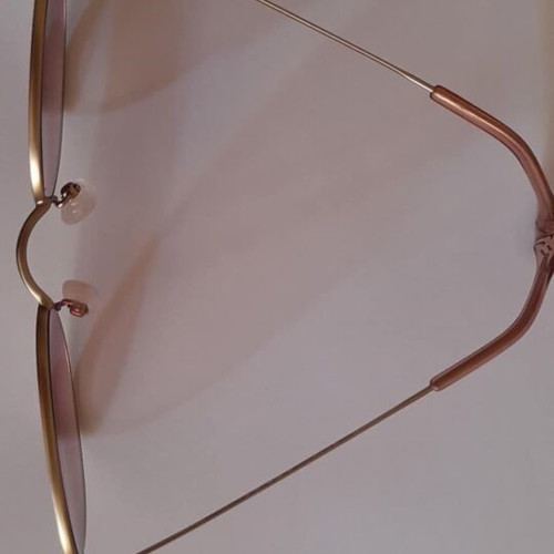 Wolfnoir Akela Gold Flamingo sunglasses with pink lenses like new