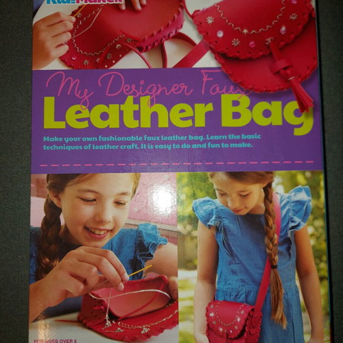 Leather bag craft kit used