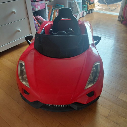 FamousCar 12V electric kids car, red, Ferrari style