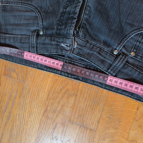 Gray jeans size L, very good condition, small stain