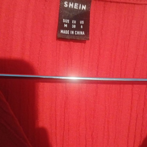 Shein blouse size M red like new