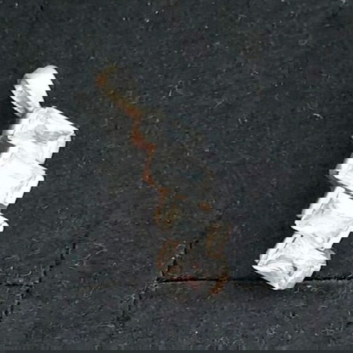 Винтидж сребърен педантив с бели топази 925 проба употребяван