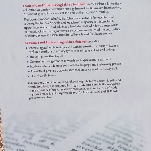 Book Economic and Business English in a Nutshell new for Economics and Business