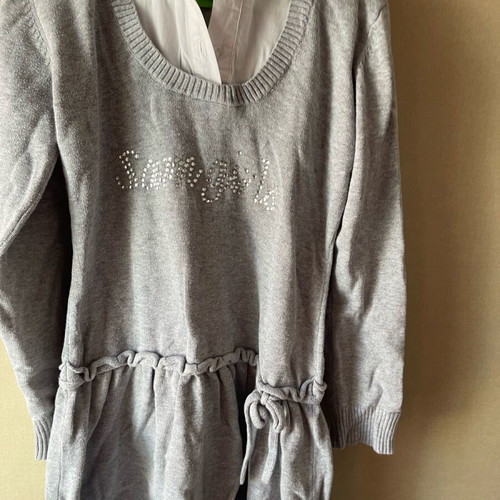 Children's dress 8 years used, gray, 128 cm