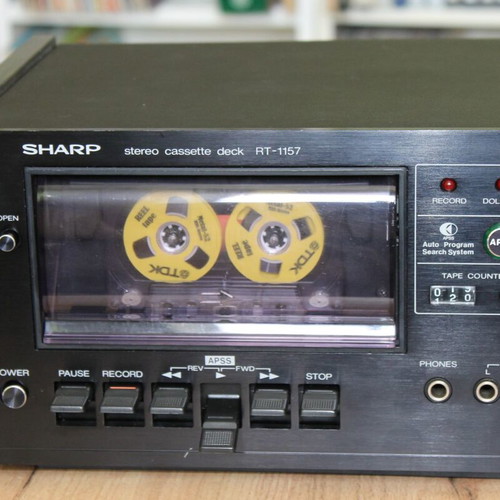 Sharp RT-1157 cassette deck like new