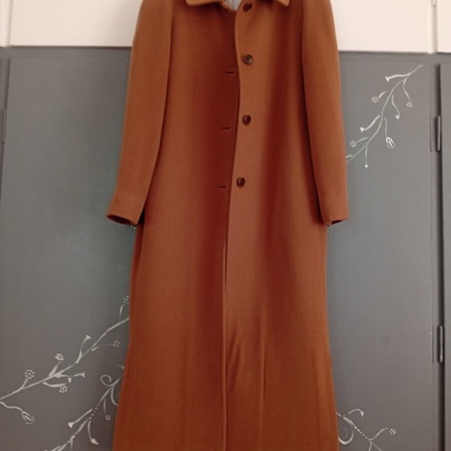 Makis Tselios Fashion Arte Maxima L/XL coat camel like new