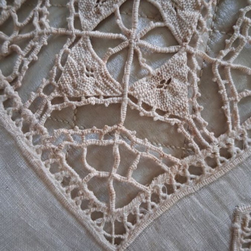 Lesviako early 20th century lace pillow cover, like new