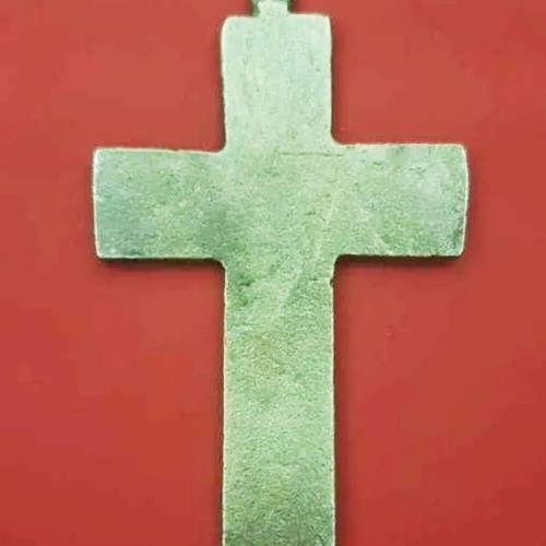 Brass cross old embossed