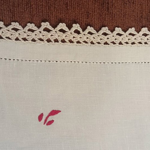 Handmade embroidered floral table runner made to order