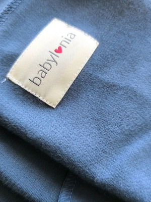 Babylonia Tricot-Slen Organic Wrap blue, like new