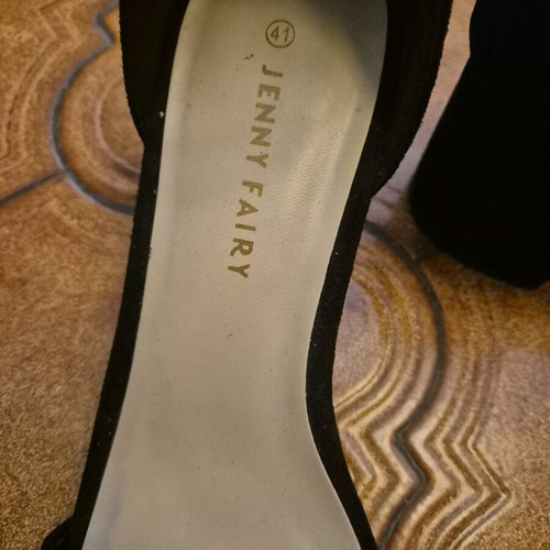 Jenny Fairy black sandals size 41 like new, 5cm heel