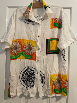 OLI ROSE Vintage 80s blouse L like new, multicolored
