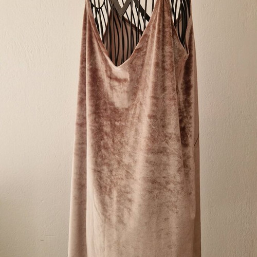 Pull&Bear Mini Velvet Dress pink like new, loose fit