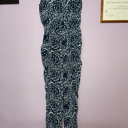 Pepe Jeans jumpsuit, white and blue, XS