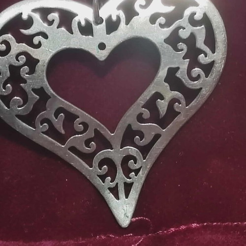 Silver pendant L.Vourakis like new, heart 925