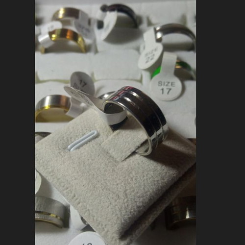 Women's ring new, durable steel, size 17