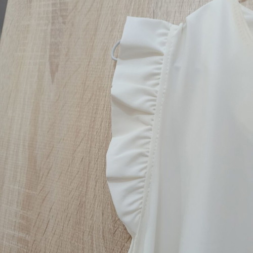 White formal dress new with tag, loose comfortable fit
