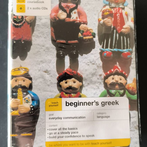 Teach Yourself Beginners Greek book like new with 2 CDs