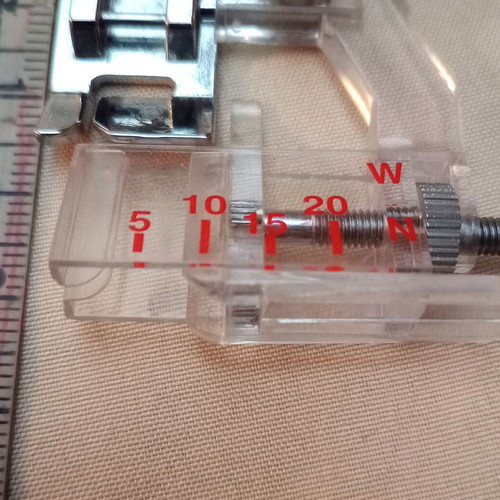 Presser foot for hemming new with adjustable width 5-20mm