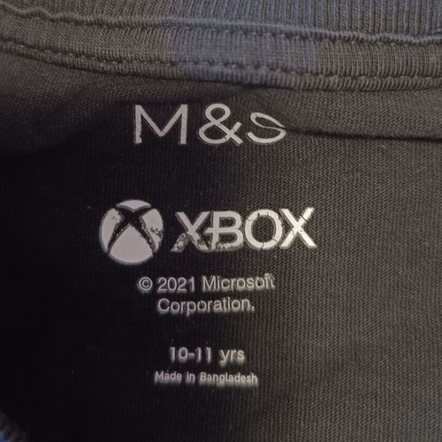 Xbox T-shirt Marks & Spencer like new for boy 10-11 years, black and grey