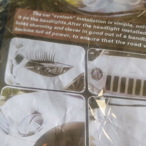 Car eyelashes new for headlights