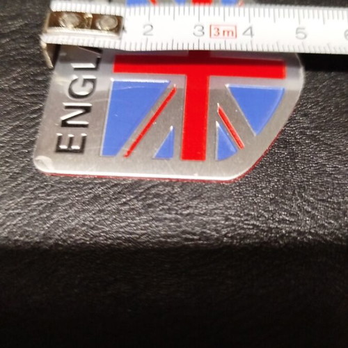 England car emblem new, aluminum with UV protection