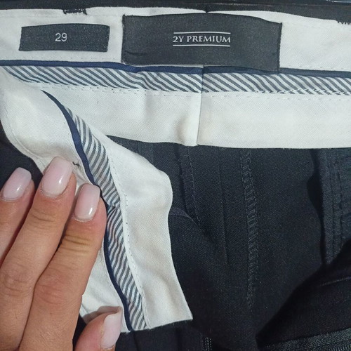 Men's pants size M like new, black