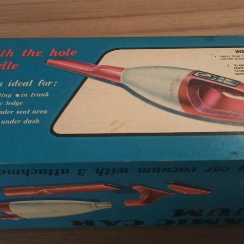 Vintage Forda 12V Car Vacuum with Original Box from 1970s