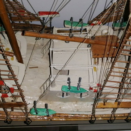 Handmade Vintage Sailboat from the 1960s