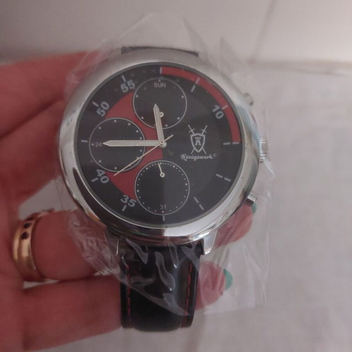 German Konigswerk watch with black strap new