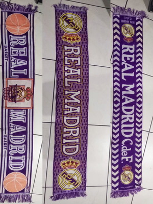 Real Madrid scarves used, pack of 3 pieces
