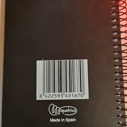 Miquerlius spiral notebook new with 3d cover