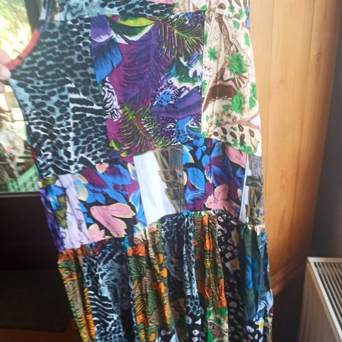 Patchwork dresses one size made of 100% viscose, new