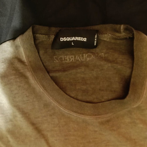 Dsquared2 T-shirt Large, beige, narrow fit