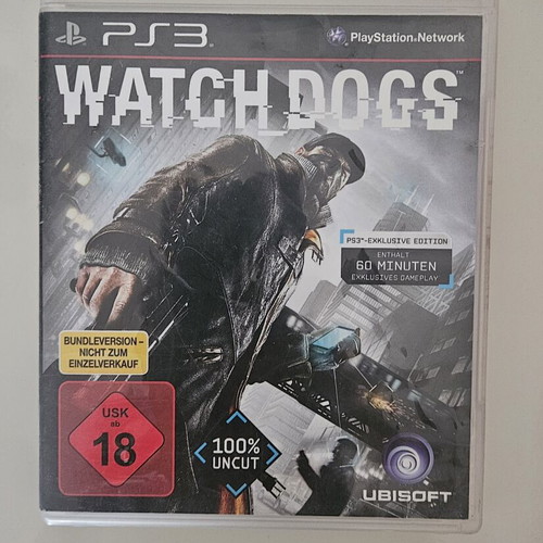 Watch Dogs PlayStation 3 game like new without manual