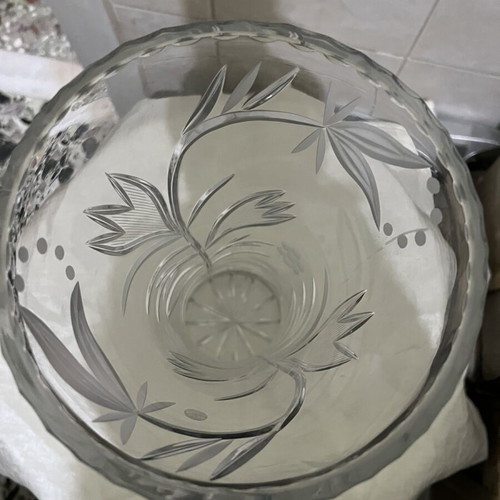 Crystal vintage vase 24% unused like new