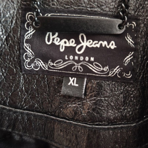 Pepe Jeans London leather biker jacket new, XL