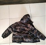  μπουφαν παιδικo για αγορι benetton camouflage(7-8 ετών)M