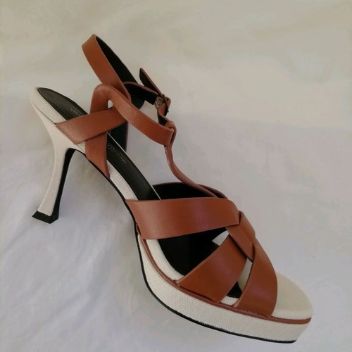 Versace sandals new, beige and brown, size 39