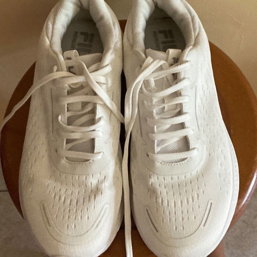 Fila white athletic shoes with memory foam, size 41