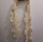 Scarf warm classic design like new, beige
