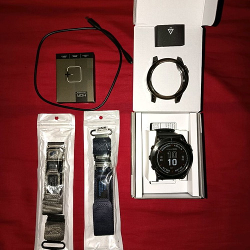 Garmin Fenix7X Pro Sapphire Solar Titanium Carbon Gray DLC 51mm like new