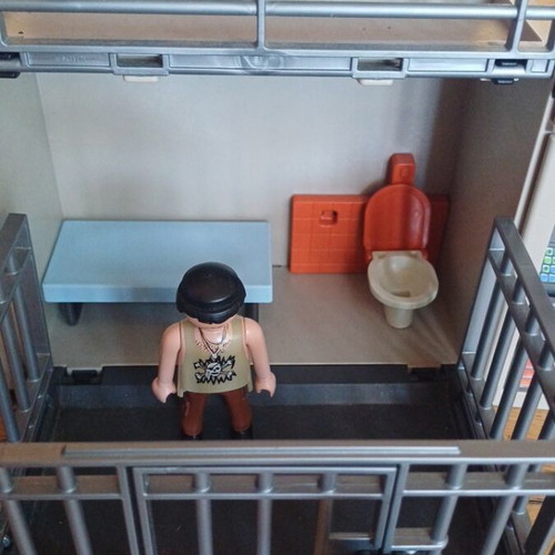 Game Box Police Station Playmobil used