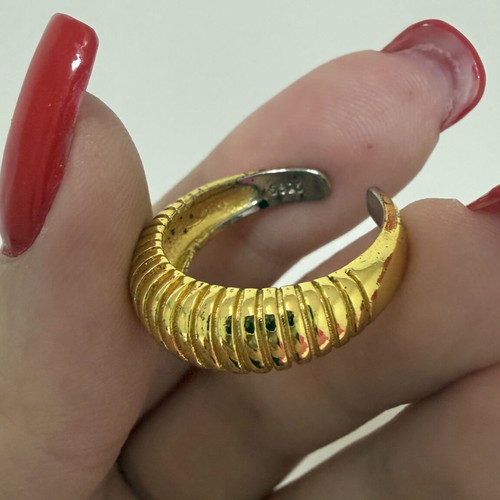 Loisir golden vintage iconic chic ring made of S925 silver, like new