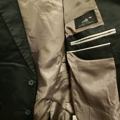 Oodji suit set black like new, jacket size 46, trousers 48